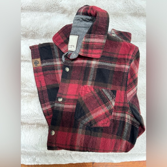 Legendary Whitetails Cottage Escape Flannel Long Sleeve Plaid, Fitted, XS - Picture 2 of 8